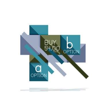 Kare seçeneğinin Infographic afiş. Bilgi ve veri görselleştirme, geometrik tasarım