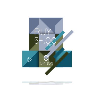 Kare seçeneğinin Infographic afiş. Bilgi ve veri görselleştirme, geometrik tasarım