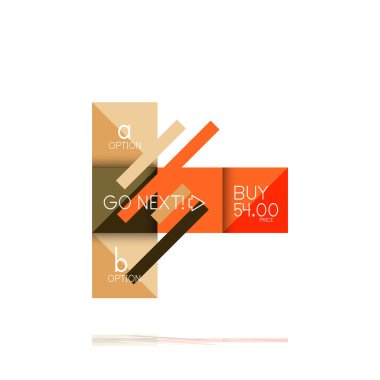 Kare seçeneğinin Infographic afiş. Bilgi ve veri görselleştirme, geometrik tasarım