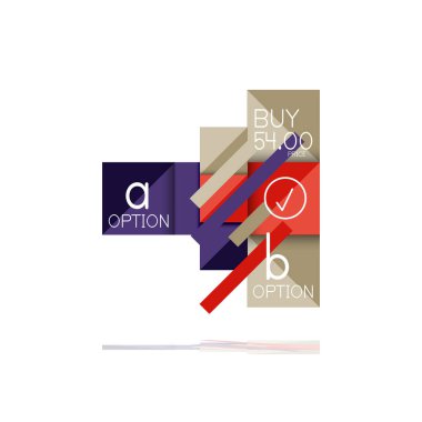 Kare seçeneğinin Infographic afiş. Bilgi ve veri görselleştirme, geometrik tasarım