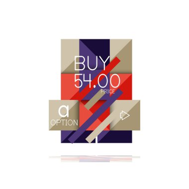 Kare seçeneğinin Infographic afiş. Bilgi ve veri görselleştirme, geometrik tasarım