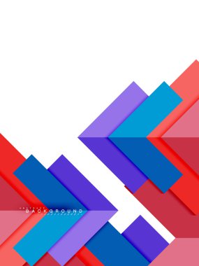 Çok renkli soyut geometrik şekiller, geometri arka plan web afiş için