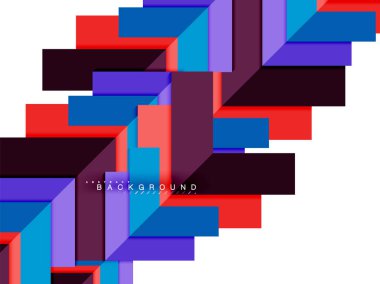 Çok renkli soyut geometrik şekiller, geometri arka plan web afiş için
