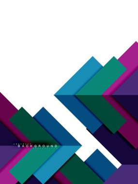 Çok renkli soyut geometrik şekiller, geometri arka plan web afiş için