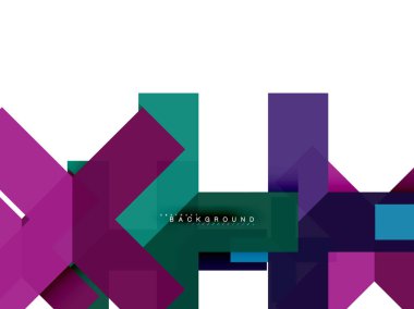 Çok renkli soyut geometrik şekiller, geometri arka plan web afiş için