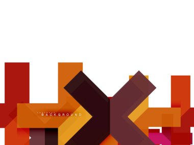 Çok renkli soyut geometrik şekiller, geometri arka plan web afiş için