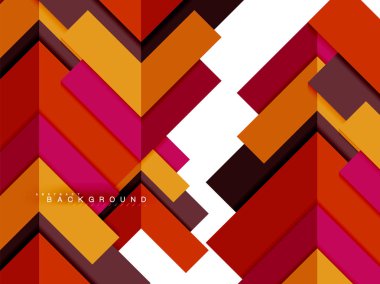 Çok renkli soyut geometrik şekiller, geometri arka plan web afiş için