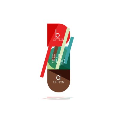 En az daire temiz soyut seçeneği adım Infographic tasarım öğesi, geometrik şekiller - Tur kareler, daireler ve satırları düzeni ile örnek metin