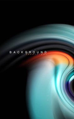 Sıvı sıvı renkler tasarım, renkli mermer veya plastik dalgalı doku arka plan, siyah, iş veya teknoloji sunu veya web broşür için parlak renkli öğeleri kapak tasarımı, duvar kağıdı