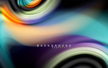 Sıvı sıvı renkler tasarım, renkli mermer veya plastik dalgalı doku arka plan, siyah, iş veya teknoloji sunu veya web broşür için parlak renkli öğeleri kapak tasarımı, duvar kağıdı