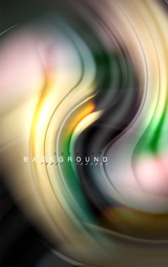 Sıvı sıvı renkler tasarım, renkli mermer veya plastik dalgalı doku arka plan, siyah, iş veya teknoloji sunu veya web broşür için parlak renkli öğeleri kapak tasarımı, duvar kağıdı