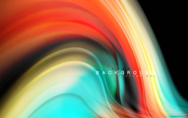 Sıvı sıvı renkler tasarım, renkli mermer veya plastik dalgalı doku arka plan, siyah, iş veya teknoloji sunu veya web broşür için parlak renkli öğeleri kapak tasarımı, duvar kağıdı