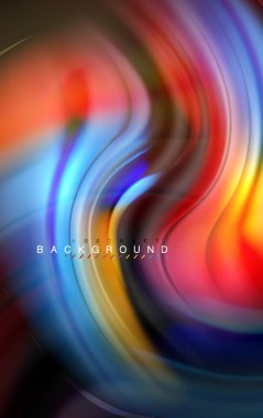 Sıvı sıvı renkler tasarım, renkli mermer veya plastik dalgalı doku arka plan, siyah, iş veya teknoloji sunu veya web broşür için parlak renkli öğeleri kapak tasarımı, duvar kağıdı