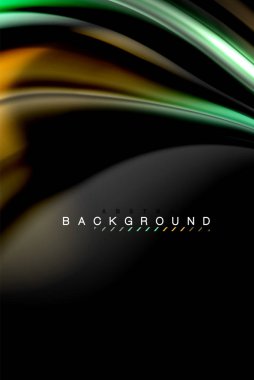 Sıvı sıvı renkler tasarım, renkli mermer veya plastik dalgalı doku arka plan, siyah, iş veya teknoloji sunu veya web broşür için parlak renkli öğeleri kapak tasarımı, duvar kağıdı