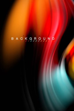 Sıvı sıvı renkler tasarım, renkli mermer veya plastik dalgalı doku arka plan, siyah, iş veya teknoloji sunu veya web broşür için parlak renkli öğeleri kapak tasarımı, duvar kağıdı