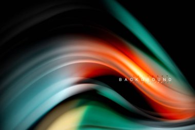 Sıvı sıvı renkler tasarım, renkli mermer veya plastik dalgalı doku arka plan, siyah, iş veya teknoloji sunu veya web broşür için parlak renkli öğeleri kapak tasarımı, duvar kağıdı