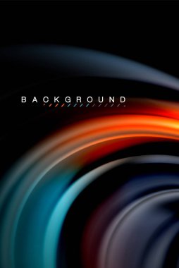 Sıvı sıvı renkler tasarım, renkli mermer veya plastik dalgalı doku arka plan, siyah, iş veya teknoloji sunu veya web broşür için parlak renkli öğeleri kapak tasarımı, duvar kağıdı