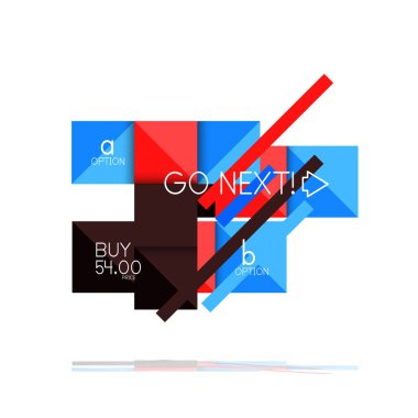 Kare seçeneğinin Infographic afiş. Bilgi ve veri görselleştirme, geometrik tasarım