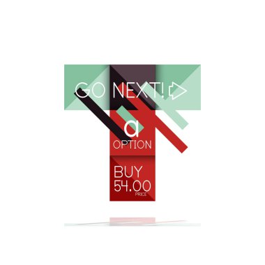 Kare seçeneğinin Infographic afiş. Bilgi ve veri görselleştirme, geometrik tasarım