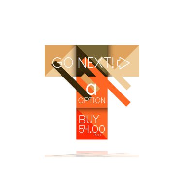 Kare seçeneğinin Infographic afiş. Bilgi ve veri görselleştirme, geometrik tasarım