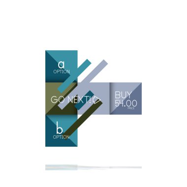 Kare seçeneğinin Infographic afiş. Bilgi ve veri görselleştirme, geometrik tasarım