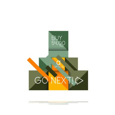 Kare seçeneğinin Infographic afiş. Bilgi ve veri görselleştirme, geometrik tasarım