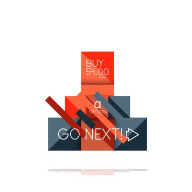 Kare seçeneğinin Infographic afiş. Bilgi ve veri görselleştirme, geometrik tasarım