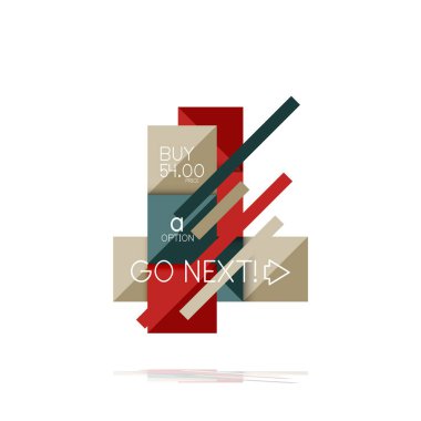 Kare seçeneğinin Infographic afiş. Bilgi ve veri görselleştirme, geometrik tasarım