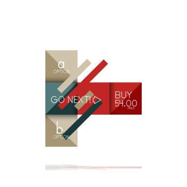 Kare seçeneğinin Infographic afiş. Bilgi ve veri görselleştirme, geometrik tasarım