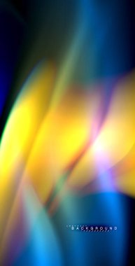 Neon parlayan dalga, sihirli enerji ve ışık arka plan