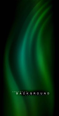 Neon parlayan dalga, sihirli enerji ve ışık arka plan