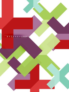 Çok renkli soyut geometrik şekiller, geometri arka plan web afiş için