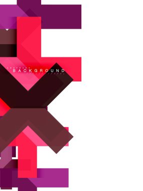 Çok renkli soyut geometrik şekiller, geometri arka plan web afiş için