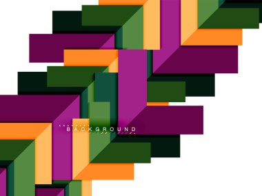Çok renkli soyut geometrik şekiller, geometri arka plan web afiş için