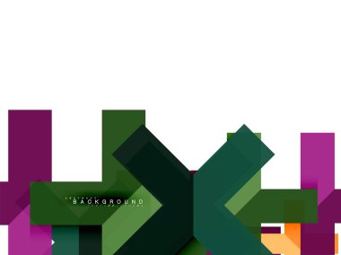 Çok renkli soyut geometrik şekiller, web reklam, iş sunumu, reklamlar paket, geometri arka plan şablonu, duvar kağıdı yazdırma