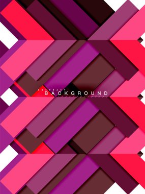 Çok renkli soyut geometrik şekiller, geometri arka plan web afiş için