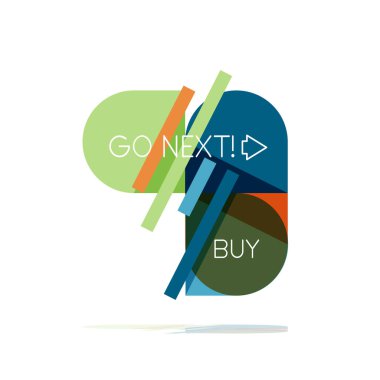 En az daire temiz soyut seçeneği adım Infographic tasarım öğesi, geometrik şekiller - Tur kareler, daireler ve satırları düzeni ile örnek metin