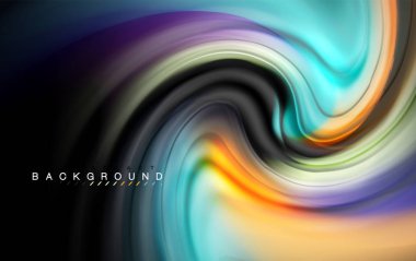 Sıvı sıvı renkler tasarım, renkli mermer veya plastik dalgalı doku arka plan, siyah, iş veya teknoloji sunu veya web broşür için parlak renkli öğeleri kapak tasarımı, duvar kağıdı