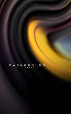 Sıvı sıvı renkler tasarım, renkli mermer veya plastik dalgalı doku arka plan, siyah, iş veya teknoloji sunu veya web broşür için parlak renkli öğeleri kapak tasarımı, duvar kağıdı