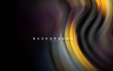 Sıvı sıvı renkler tasarım, renkli mermer veya plastik dalgalı doku arka plan, siyah, iş veya teknoloji sunu veya web broşür için parlak renkli öğeleri kapak tasarımı, duvar kağıdı