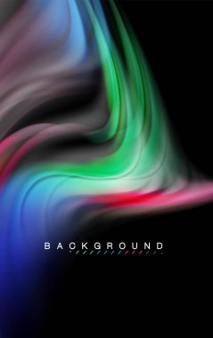 Sıvı sıvı renkler tasarım, renkli mermer veya plastik dalgalı doku arka plan, siyah, iş veya teknoloji sunu veya web broşür için parlak renkli öğeleri kapak tasarımı, duvar kağıdı