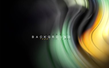 Sıvı sıvı renkler tasarım, renkli mermer veya plastik dalgalı doku arka plan, siyah, iş veya teknoloji sunu veya web broşür için parlak renkli öğeleri kapak tasarımı, duvar kağıdı