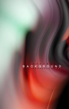 Sıvı sıvı renkler tasarım, renkli mermer veya plastik dalgalı doku arka plan, siyah, iş veya teknoloji sunu veya web broşür için parlak renkli öğeleri kapak tasarımı, duvar kağıdı