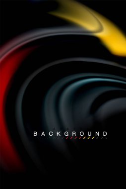 Sıvı sıvı renkler tasarım, renkli mermer veya plastik dalgalı doku arka plan, siyah, iş veya teknoloji sunu veya web broşür için parlak renkli öğeleri kapak tasarımı, duvar kağıdı