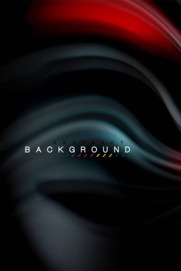 Sıvı sıvı renkler tasarım, renkli mermer veya plastik dalgalı doku arka plan, siyah, iş veya teknoloji sunu veya web broşür için parlak renkli öğeleri kapak tasarımı, duvar kağıdı