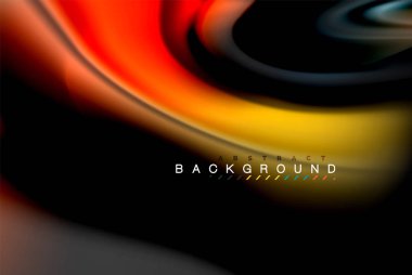 Sıvı sıvı renkler tasarım, renkli mermer veya plastik dalgalı doku arka plan, siyah, iş veya teknoloji sunu veya web broşür için parlak renkli öğeleri kapak tasarımı, duvar kağıdı