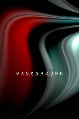 Sıvı sıvı renkler tasarım, renkli mermer veya plastik dalgalı doku arka plan, siyah, iş veya teknoloji sunu veya web broşür için parlak renkli öğeleri kapak tasarımı, duvar kağıdı