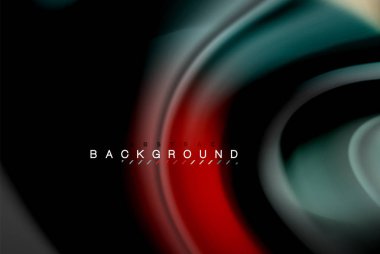 Sıvı sıvı parlak renkler tasarım, renkli mermer veya plastik dalgalı doku arka plan, siyah, iş veya teknoloji sunu veya web broşür için parlak renkli öğeleri kapak tasarımı