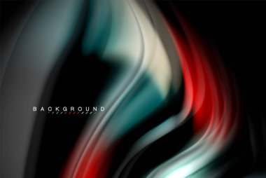 Sıvı sıvı renkler tasarım, renkli mermer veya plastik dalgalı doku arka plan, siyah, iş veya teknoloji sunu veya web broşür için parlak renkli öğeleri kapak tasarımı, duvar kağıdı