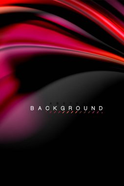 Sıvı sıvı renkler tasarım, renkli mermer veya plastik dalgalı doku arka plan, siyah, iş veya teknoloji sunu veya web broşür için parlak renkli öğeleri kapak tasarımı, duvar kağıdı